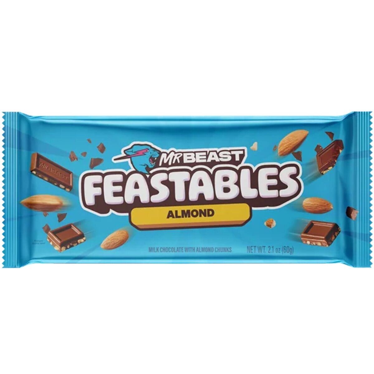 Feastables Mr Beast Milk Chocolate Almond 60g - Candy Mail UK