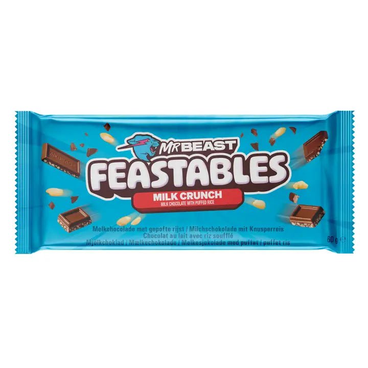 Feastables Mr Beast Milk Crunch Chocolate 60g - Candy Mail UK