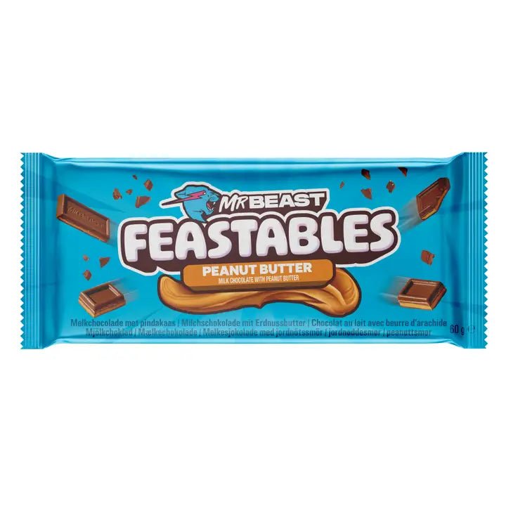 Feastables Mr Beast Peanut Butter Chocolate 60g - Candy Mail UK