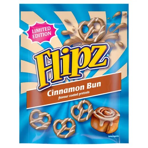 Flipz Cinnamon Bun Flavour Pretzels 90g - Candy Mail UK