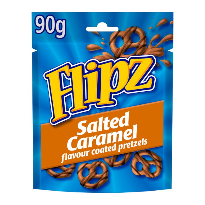 Flipz Salted Caramel Pretzels - 90g - Candy Mail UK