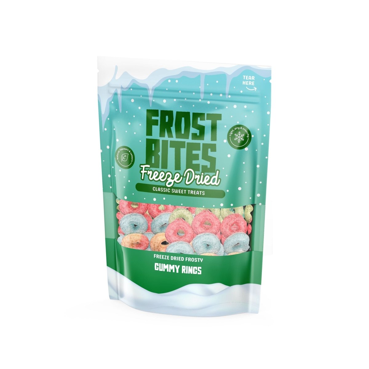 Freeze Dried Frost Bites Gummy Rings 40g - Candy Mail UK