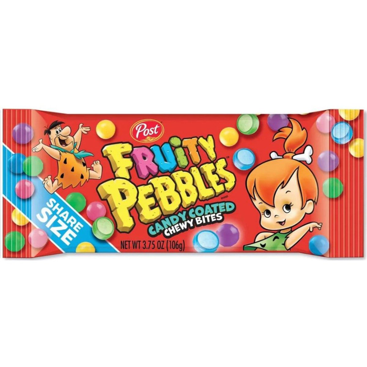 Fruity Pebbles Candy Coated Chewy Bites Share Size 106g - Candy Mail UK