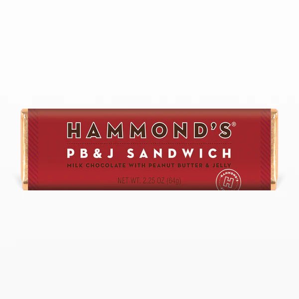 Hammond's PB & J Sandwich Chocolate Bar 64g - Candy Mail UK