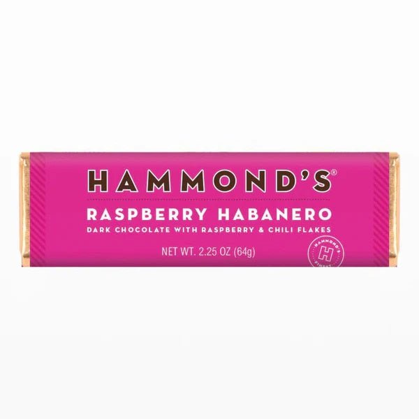 Hammond's Raspberry Habanero Dark Chocolate Bar 64g - Candy Mail UK