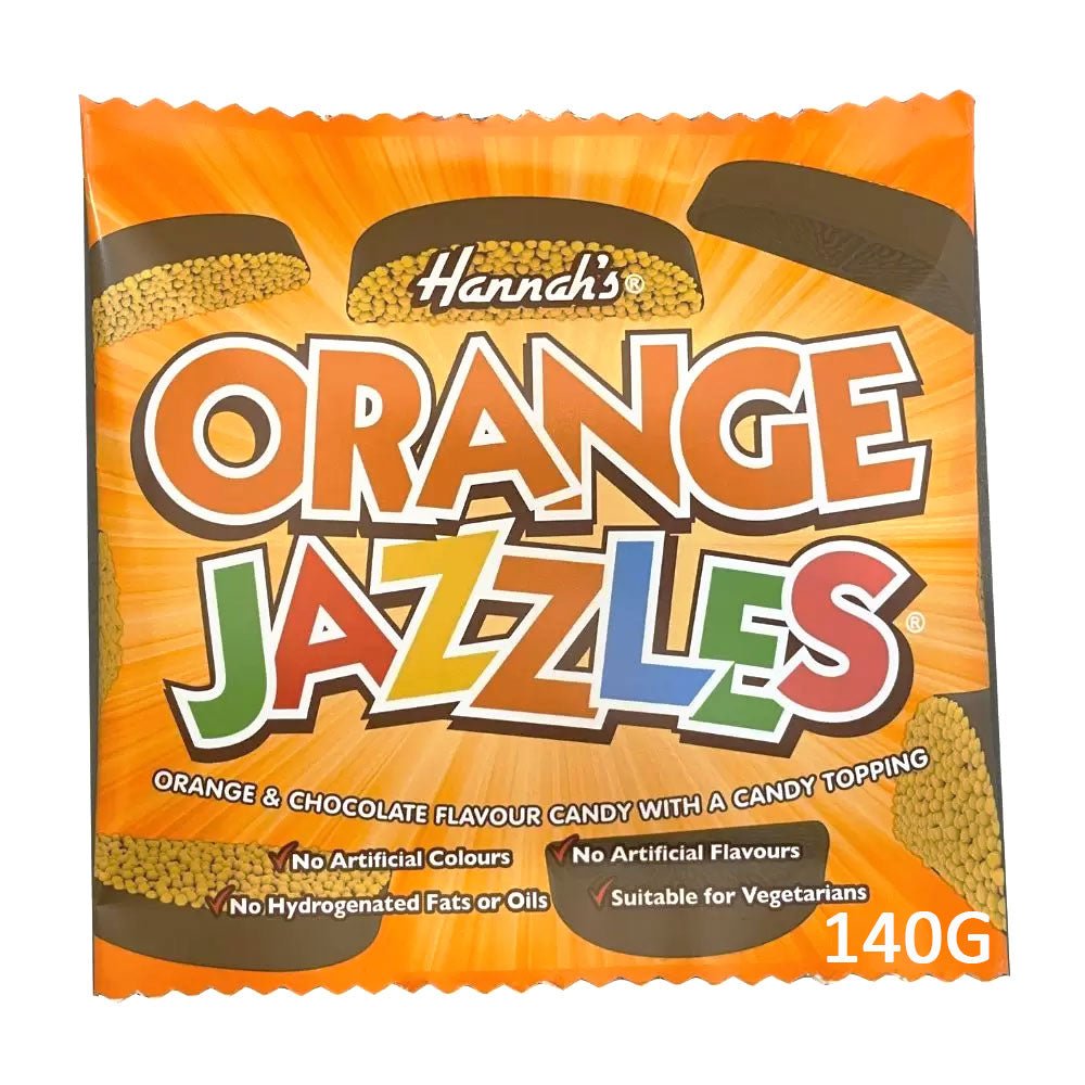 Hannah's Jazzles Orange 140g - Candy Mail UK