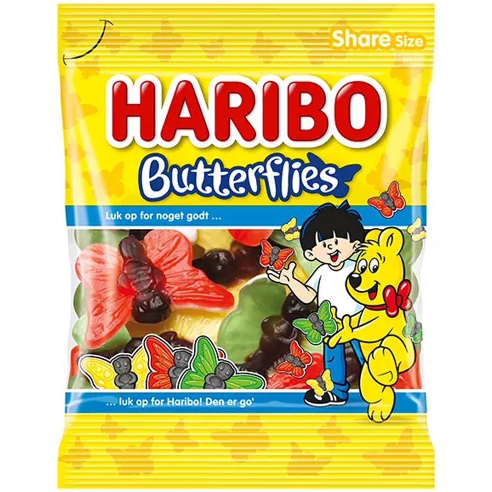 Haribo Butterflies (Sweden) 120g - Candy Mail UK