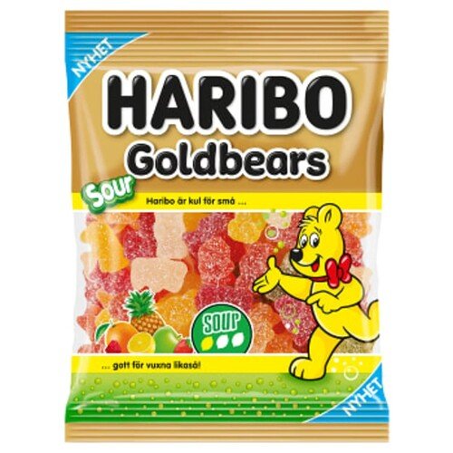 Haribo Gold bears Sour (Sweden) 70g - Candy Mail UK