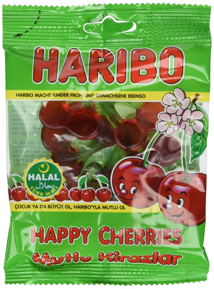 Haribo Happy Cherries Bag (Halal) 100g - Candy Mail UK
