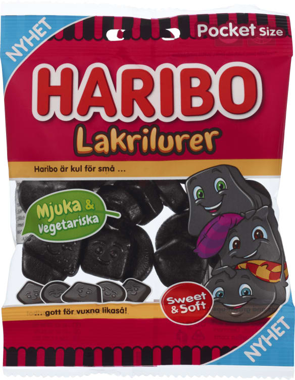 Haribo Lakrilurer (Sweden) 80g - Candy Mail UK