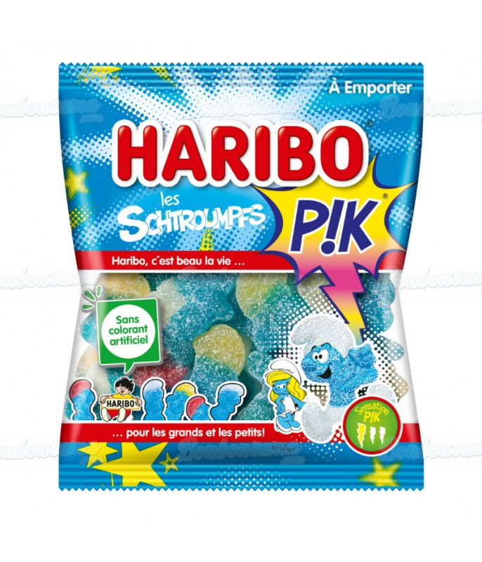 Haribo Mini Smurfs Pik 40g (France) - Candy Mail UK