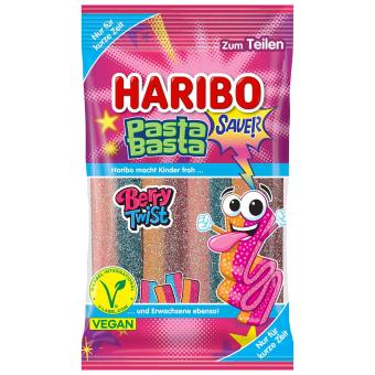 Haribo Pasta Basta Berry Twist Sour Vegan 160g Germany