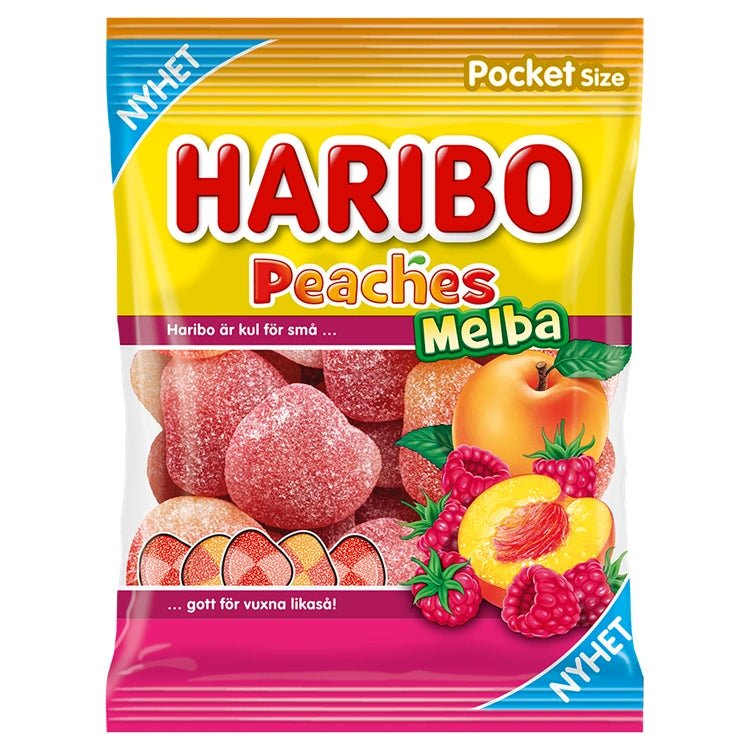 Haribo Peach Melba (Sweden) 80g - Candy Mail UK