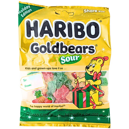 Haribo Goldbear Sours Christmas Edition 102g