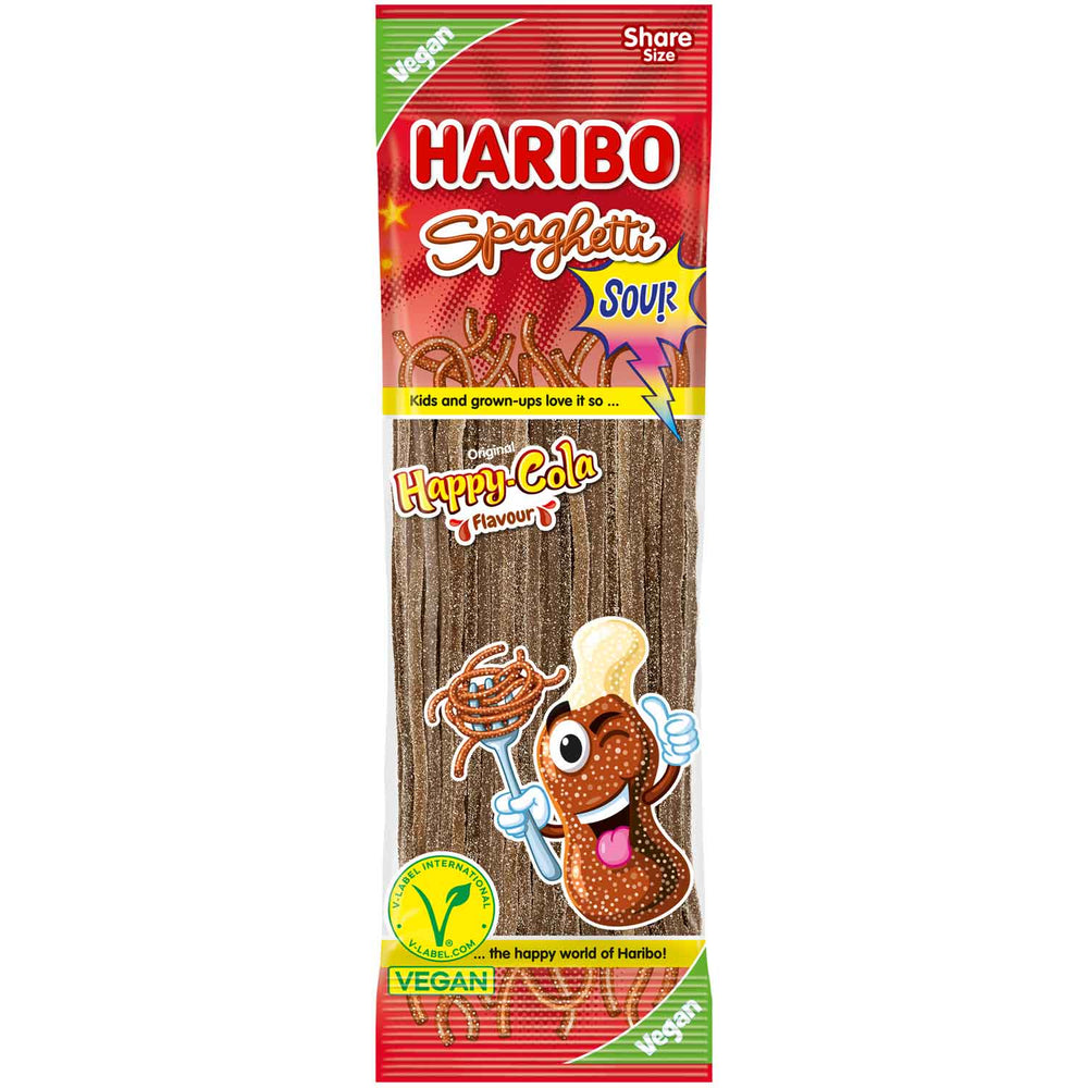 Haribo Spaghetti Happy-Cola Sour Vegan (Germany) 200g