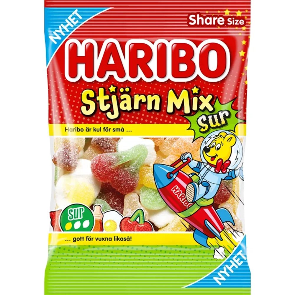 Haribo Starmix Sour (Sweden) 150g - Candy Mail UK