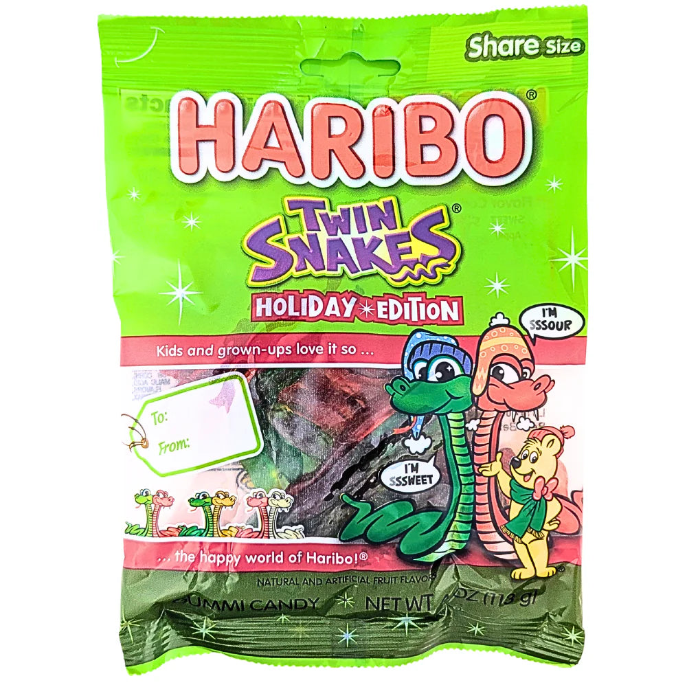 Haribo Twin Snakes Holiday Edition USA 113g