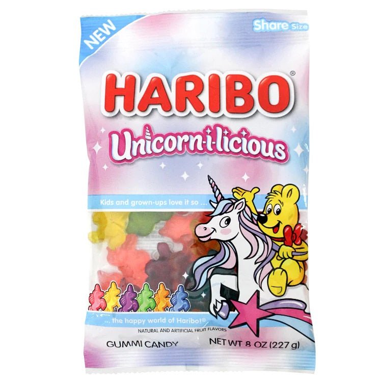 Haribo Unicorn - I - Licious 227g - Candy Mail UK