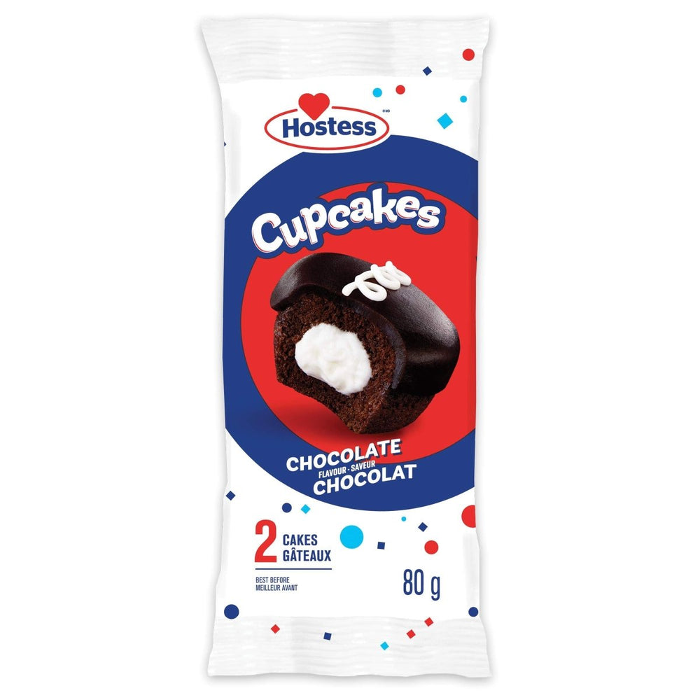 Hostess Chocolate Cupcakes Twin Pack (Canada) 80g (25/04/24) - Candy Mail UK