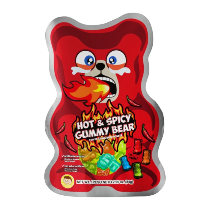 Hot and Spicy Gummy Bears 84g - Candy Mail UK