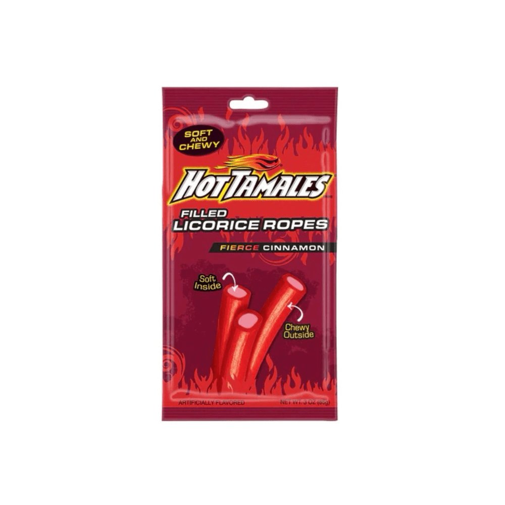 Hot Tamales Filled Ropes 85g - Candy Mail UK