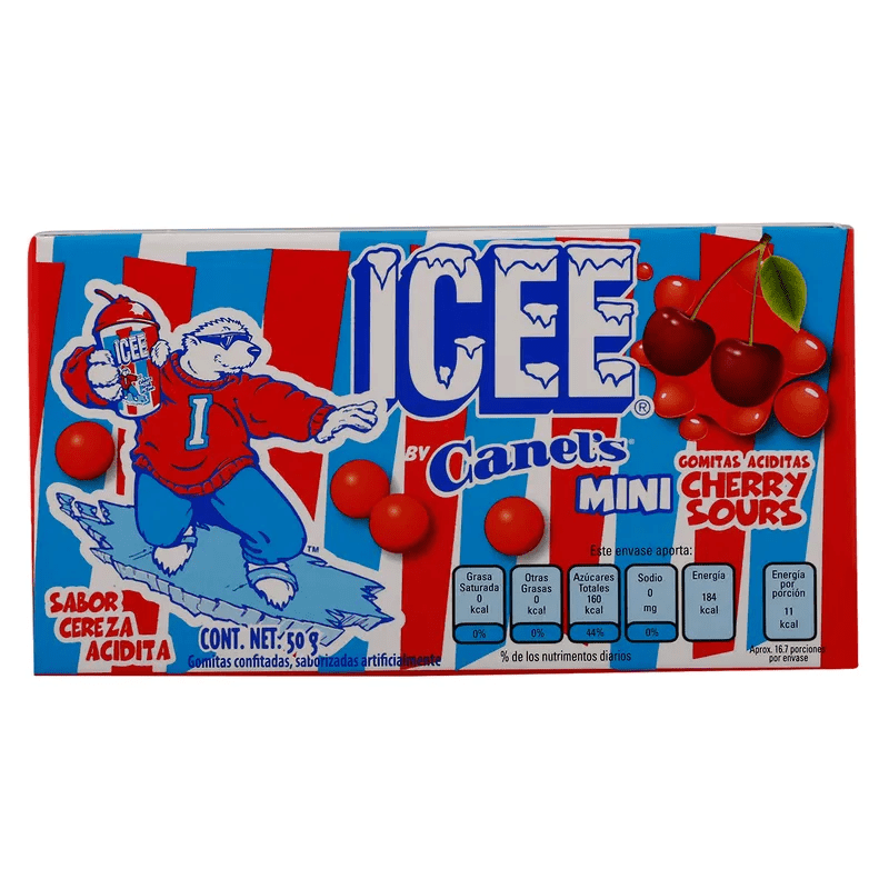 Icee Mini Cherry Sours Jelly Beans 50g - Candy Mail UK