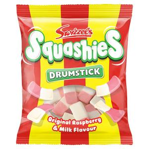 Swizzels Drumstick Squashies Original Raspberry & Milk Flavour 120g  BEST BEFORE NOVEMBER 2025