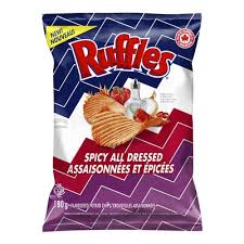 Ruffles Spicy All Dressed (Canada) 40g BEST BEFORE SEPTEMBER / NOVEMBER2025