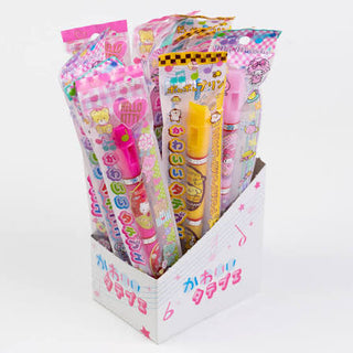 Sanrio Cute Vertical Flute Toy with Ramune Candy 2g – Japan