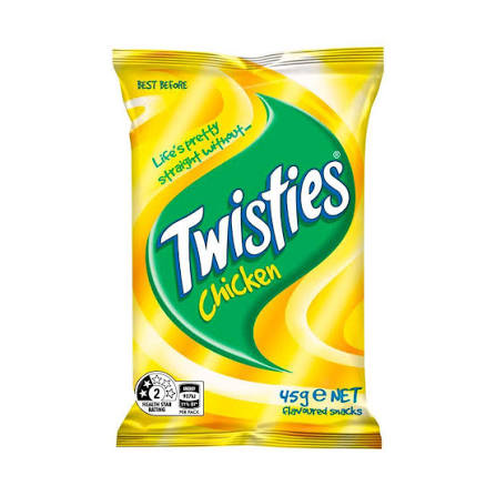 Twisties Chicken Flavour Corn & Rice Snack 45g (AU)