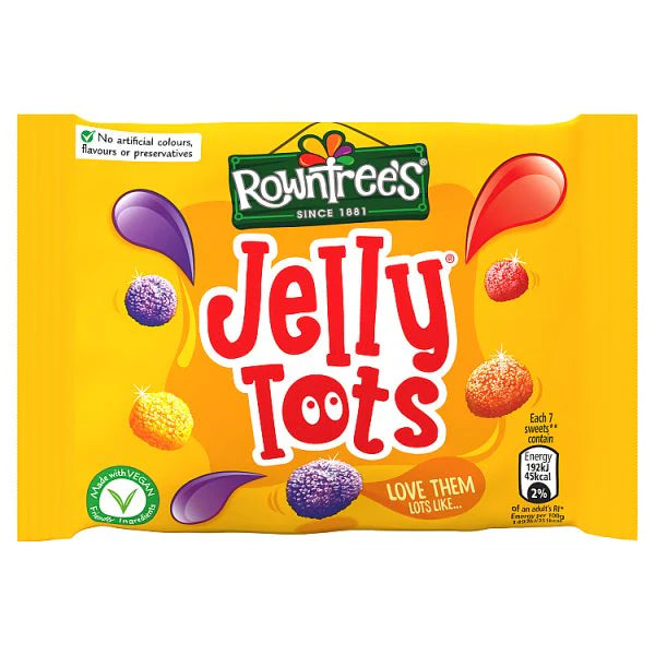 Rowntree's Jelly Tots Sweets Bag (42g) BEST BEFORE NOVMBER 2025