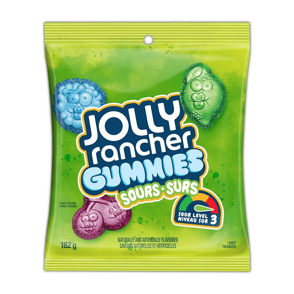 Jolly Rancher Gummies Sours (Canada) 182g - Candy Mail UK