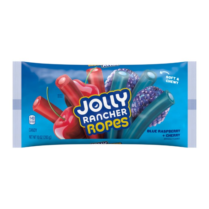 Jolly Rancher Ropes Blue Raspberry & Cherry 283g - Candy Mail UK