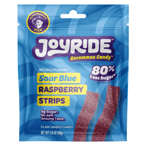 Joyride Sweets Blue Raspberry Candy Strips 99g - Candy Mail UK
