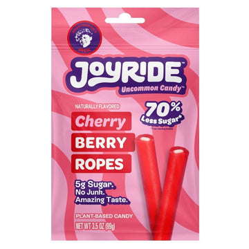 Joyride Sweets Chewy Cherry Filled Ropes 99g