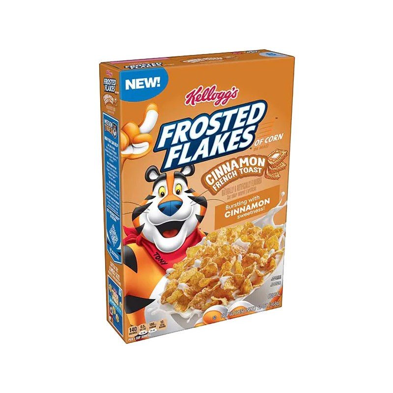 Kellogg's Frosted Flakes Cinnamon French Toast Cereal 328g - Candy Mail UK