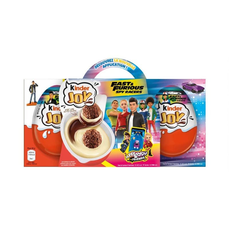 Kinder Joy Fast and Furious 3 x 20g - Candy Mail UK