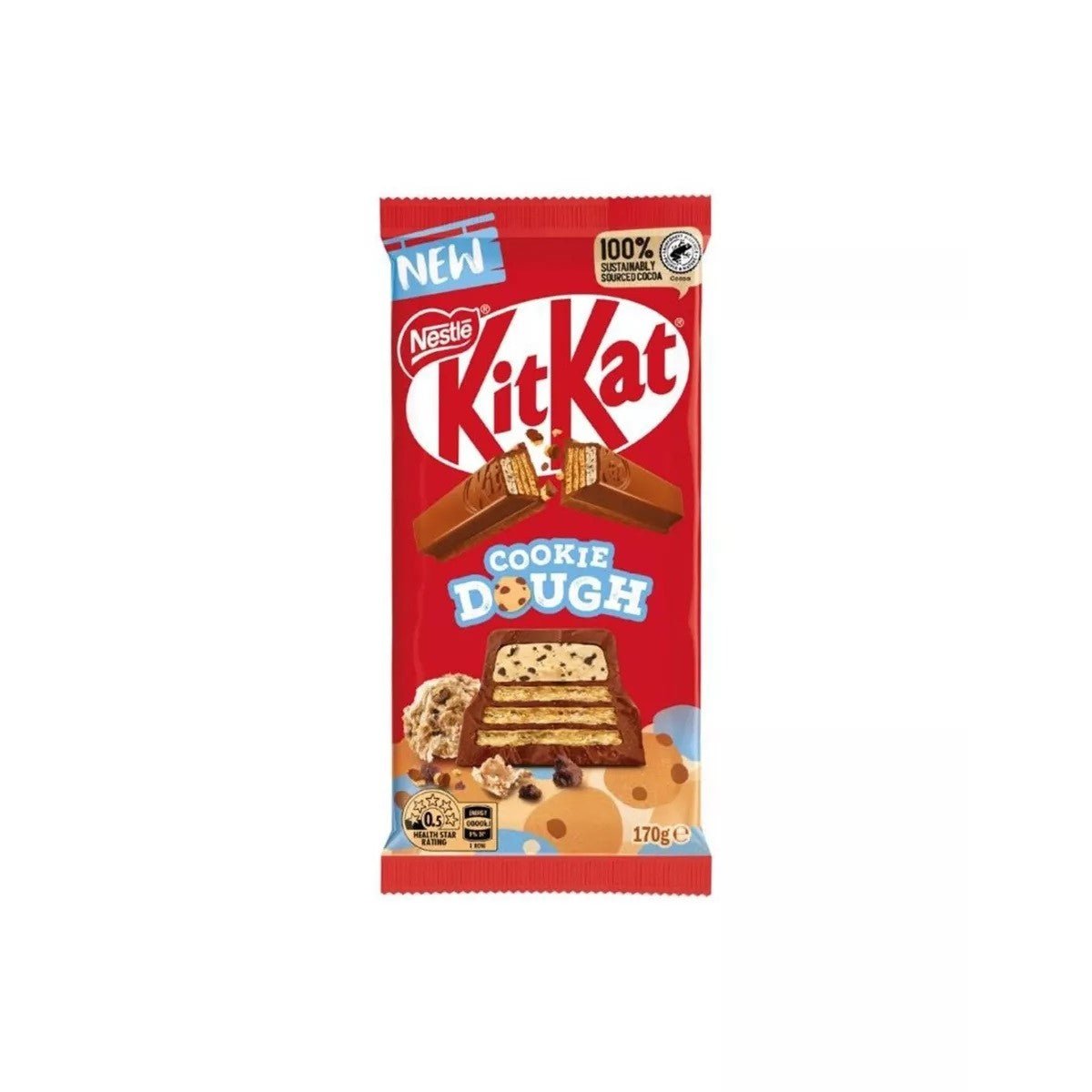 Kit Kat Chunky Cookie Dough XXL Bar 170g (Australia) - Candy Mail UK