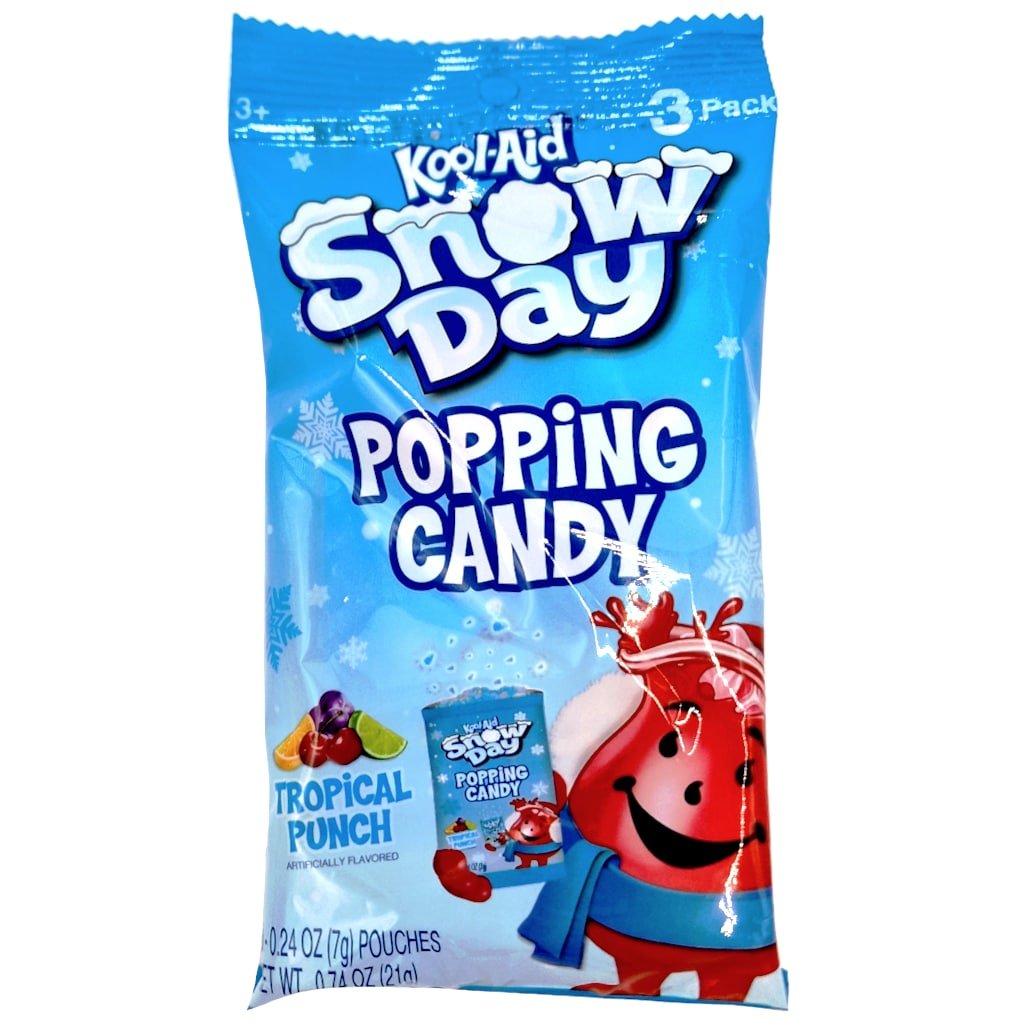 Kool Aid Snow Day Popping Candy Tropical Punch 3 Pack (21g) - Candy Mail UK