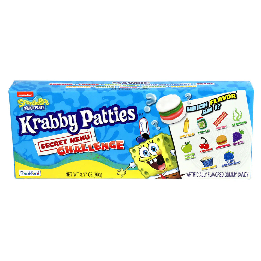 Krabby Patties Gummy Candy Secret Menu Challenge 90g - Candy Mail UK