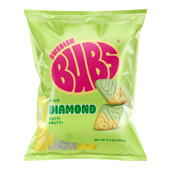Bubs Sour Diamond Tutti Frutti 156g
