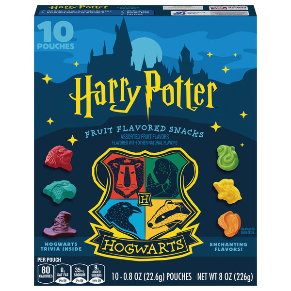 Harry Potter Fruit Flavoured Snacks – Assorted Hogwarts Shapes, 226 g Box