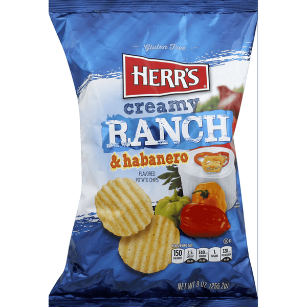 Herr's Creamy Ranch & Habanero Potato Chips 42.5g