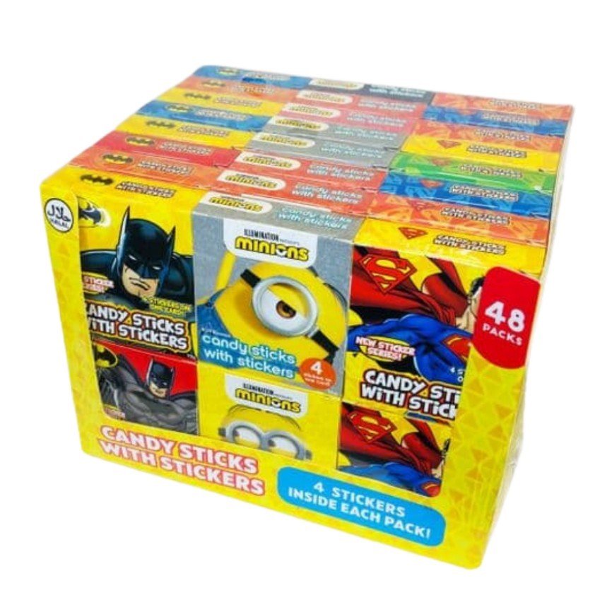LICENSE MIX CANDY STICKS WITH STICKER - Candy Mail UK