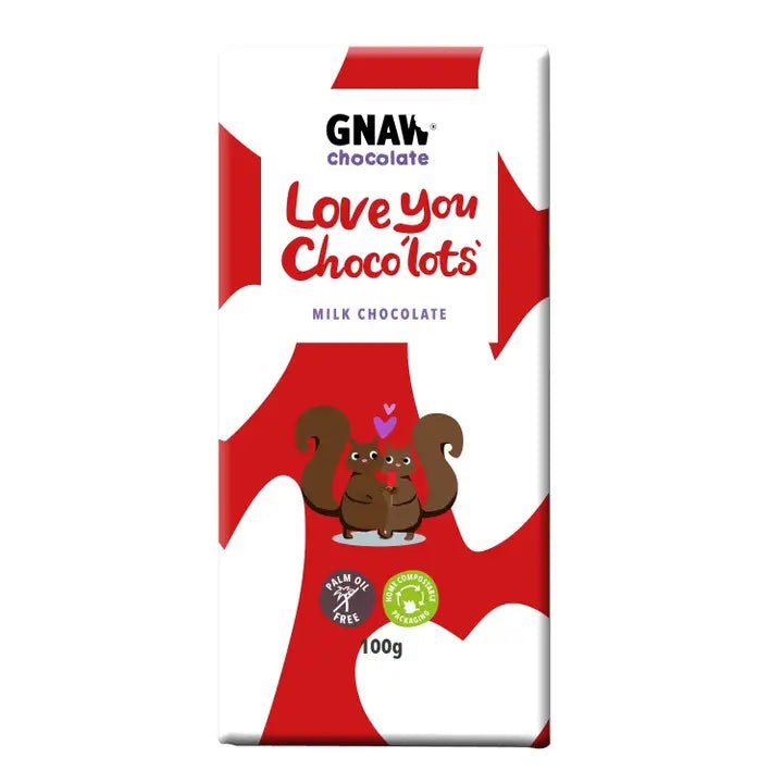 Love You Choco'lots' Milk Chocolate Bar 100g - Candy Mail UK