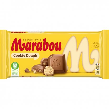 Marabou Cookie Dough Chocolate Block (Sweden) 185g - Candy Mail UK