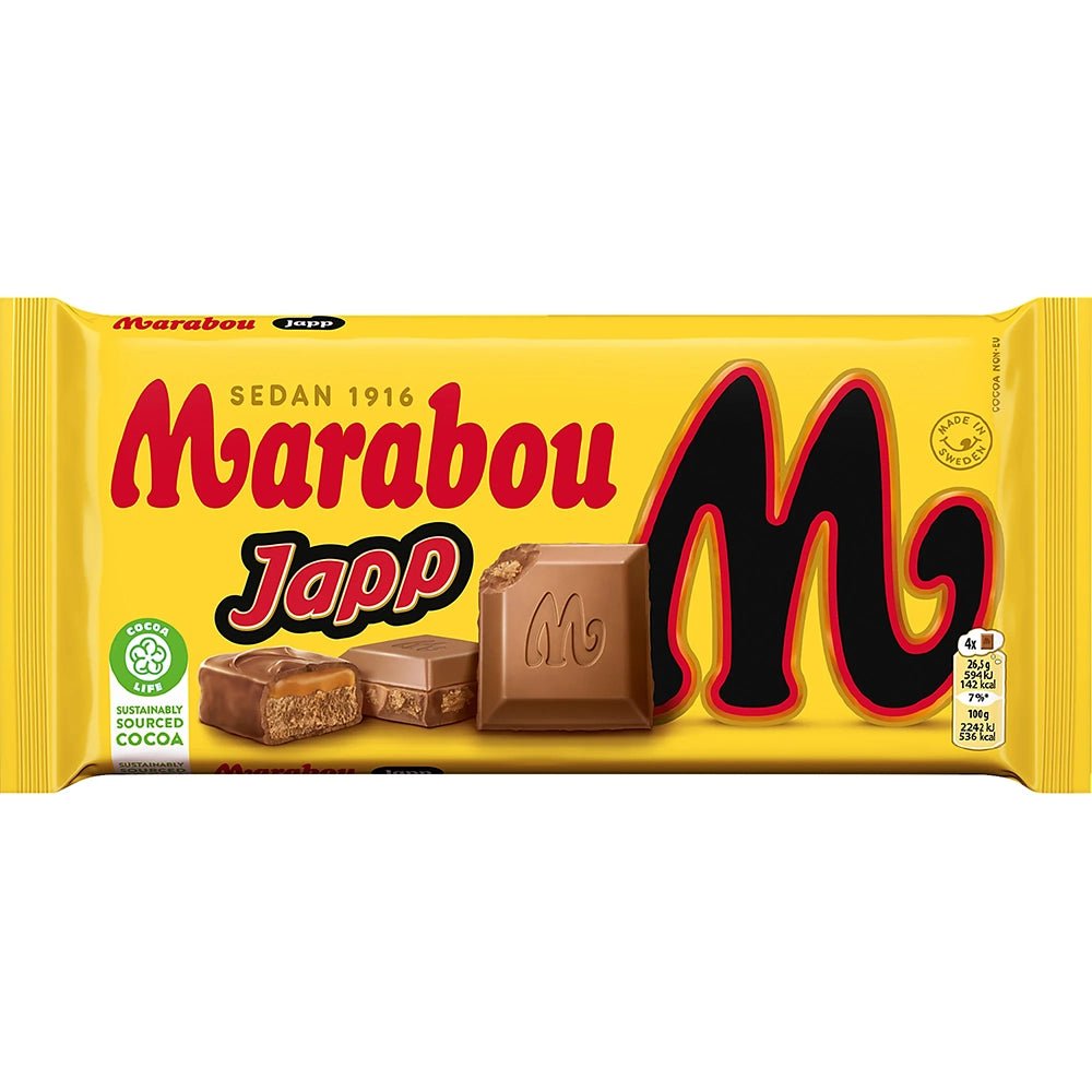 Marabou Japp Chocolate Block (Sweden) 185g - Candy Mail UK