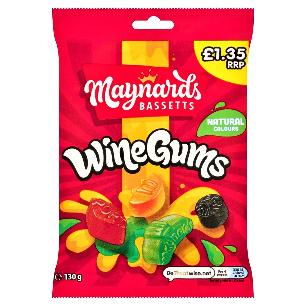 Maynards Bassetts Wine Gums 130g