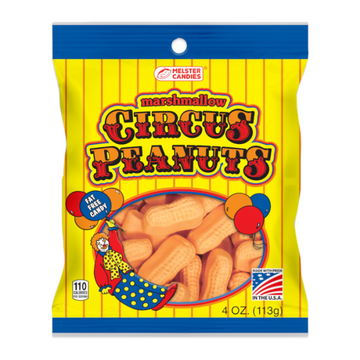 Melster Marshmallow Circus Peanuts Banana Peg Bag 113g