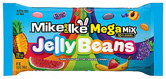 Mike and Ike Jelly Beans Mega Mix – 396g